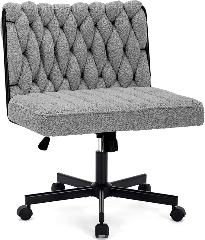 Comfortable Criss Cross Legged Desk Chair with Wheels