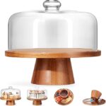 Wooden Cake Stand with Lid