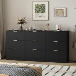 Black 9-Drawer Dresser
