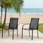 Outdoor Dining Chairs Set of 2