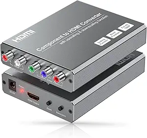 Best Component to HDMI Converter 2026 – YPbPr to HDMI Adapter with Scaling for PS2, Wii & DVD
