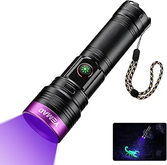Best 20W UV Flashlight 2025 – 365nm Rechargeable Blacklight for Pet Stains, Scorpions & Resin Curing