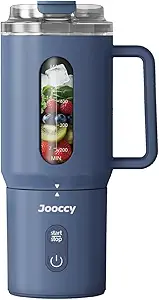 Portable Cordless Blender 18oz – Personal Smoothie Blender with Ice Crushing Blades & Auto Reverse Blending for Shakes, Frozen Fruit & Protein Drinks