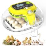 Egg Incubator for Hatching Eggs – 2026 Upgraded 16-Egg Automatic Incubator with Auto Turner, Digital Temperature & Humidity Control, LED Egg Candler for Chicken, Duck, Quail & Birds