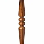 Small Wooden Round Side Table – Modern Accent Nightstand Pedestal End Table for Living Room, Bedroom & Small Spaces