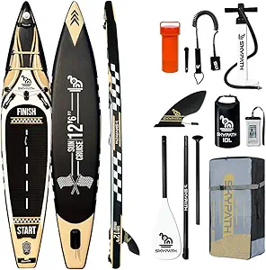 10'6''/11' Inflatable Stand Up Paddle Board – Wide Stable Ultra-Light SUP with Full Accessories