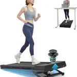 Walking Pad Treadmill – 12% Auto Incline Under Desk Treadmill 450 lbs Capacity with Bluetooth (5 MPH)