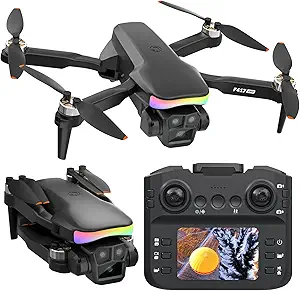 Drone with 1080P Camera – Mini Beginner Drone with Dual Lens, Screen & Optical Flow