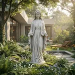 Virgin Mary Garden Statue – Large Outdoor Blessed Mother & Virgen de Guadalupe Statue for Yard & Patio