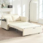 3-in-1 Sleeper Chair Bed – Oversized Pull-Out Sofa Bed with Side Table & Storage Pocket