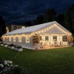 Party Tent Heavy Duty – Waterproof Outdoor Canopy with Sidewalls & Roll-Up Door for Weddings & Events
