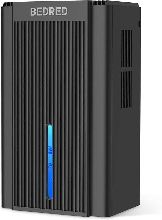 Dehumidifier for Home – Quiet 1000 Sq Ft Dehumidifier with Auto Shut-Off & 7-Color Ambient Light