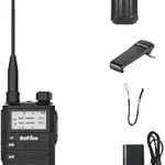 Professional Two-Way Radio – 5W Waterproof VHF/UHF Walkie Talkie with FM Radio & Flashlight