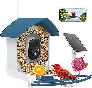 Smart Bird Feeder with Camera – AI Bird Species Identification & Solar Powered HD Backyard Bird Feeder