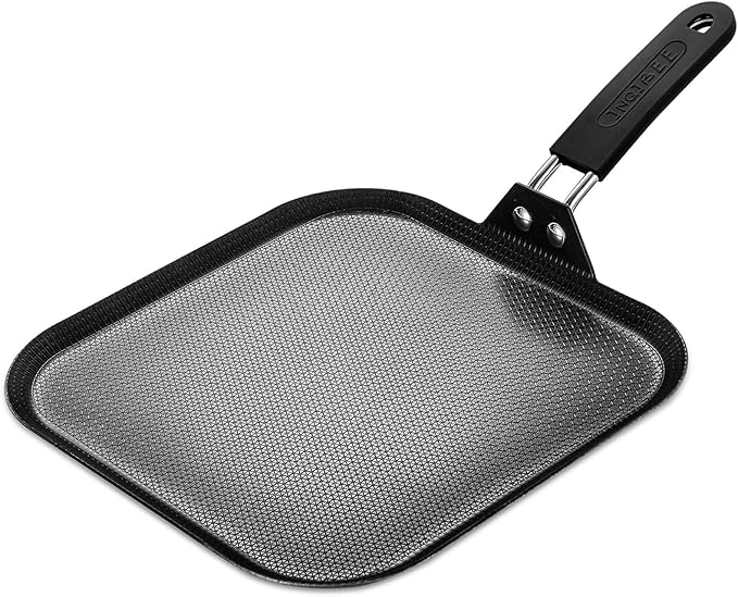 Hybrid Nonstick Square Griddle Pan – Tri-Ply Stainless Steel Pancake & Grill Skillet for Induction