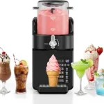 2-in-1 Slushie Machine for Home, Slushy & Soft Serve Ice Cream Maker with Rapid Chill, 6 Presets, No Ice Required, 15-Min Frozen Drinks & Desserts