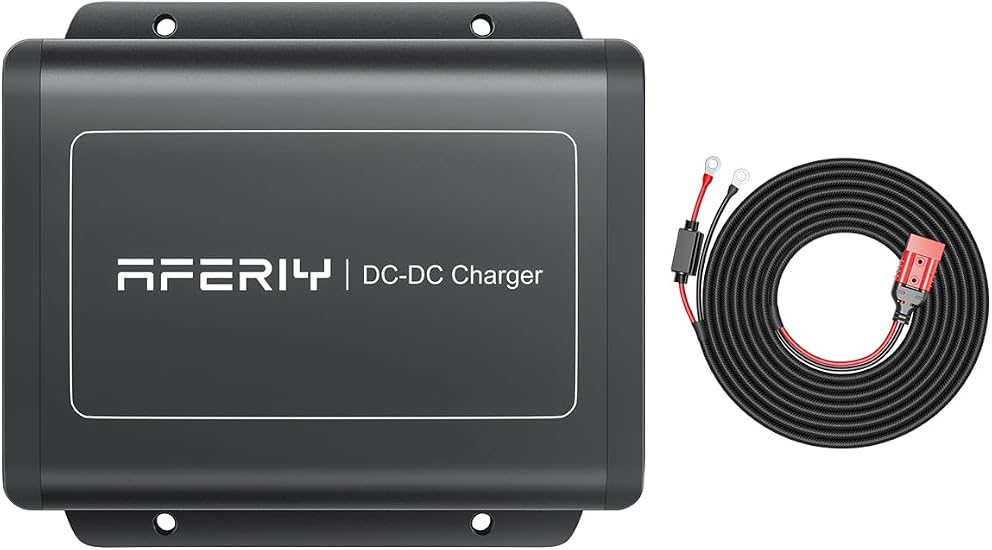 Fast Alternator Charger for Portable Power Station – 12V/24V to 48V DC-DC Charger, 6X Faster Vehicle Charging for RV, SUV, Van & Camping Power Stations