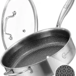 Best 6-Quart Large Frying Pan with Lid (2026) – 12-Inch Hybrid Ceramic Nonstick Deep Skillet