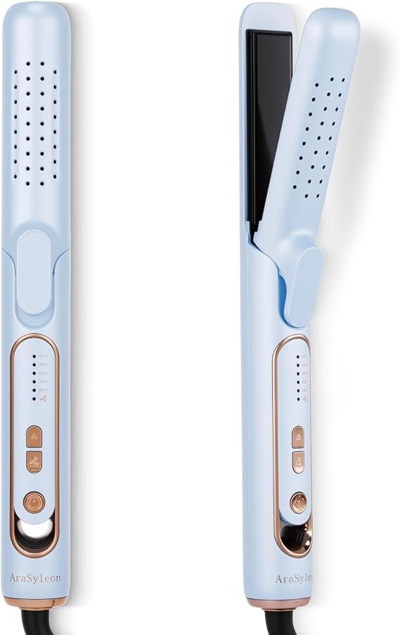 Best 2-in-1 Hair Straightener & Curler (2026) – Cold Airflow Flat Iron with Rapid Heating & Dual Voltage
