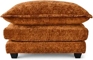 Sofa Footrest Ottoman, Soft Padded Accent Stool for Living Room & Bedroom, Comfortable Footstool for Couch, Small Upholstered Stool for Home Decor