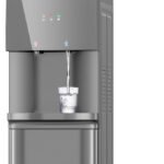 Hot & Cold Water Dispenser, Top Loading Water Cooler for 3 & 5 Gallon Bottles, Child Safety Lock, Freestanding Water Dispenser for Home, Kitchen & Office