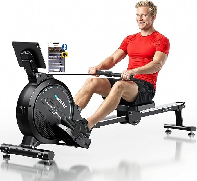 Best Magnetic Rowing Machine for Home (2026) – 350-LB Capacity Rower with 16 Resistance Levels & Bluetooth