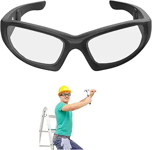 Bluetooth Safety Glasses with Open-Ear Audio, Clear Lens Smart Safety Glasses with Built-In Speakers & Microphone, Wireless Headphones Glasses for Work, Driving, Cycling & Everyday Use