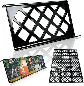30-Pack Modular Trading Card Risers, Black Acrylic Card Display Stands, Stackable & Adjustable Card Holders for Pokémon, Sports Cards, MTG & Collectibles