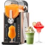 Slushie Machine & Soft Serve Ice Cream Maker for Home, SmartFreeze 8-Level Temperature Control, 6 Presets, Ready in 15 Minutes, No Ice Needed, 12-Hour Timer for Frozen Drinks & Desserts