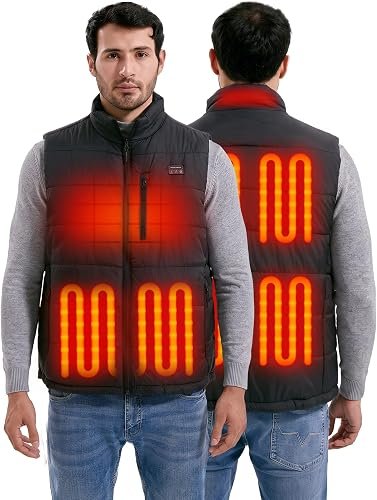 Men's Heated Vest with Battery Pack